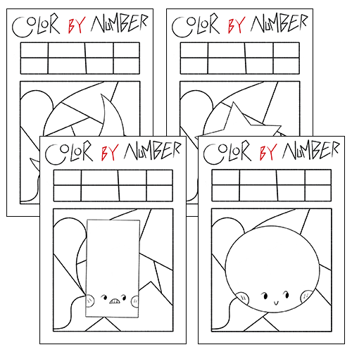 Shapes editable color by code worksheets activity shapes color by numbers made by teachers