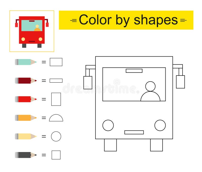 Coloring shapes stock illustrations â coloring shapes stock illustrations vectors clipart
