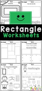 Free printable rectangle shape worksheets for preschool