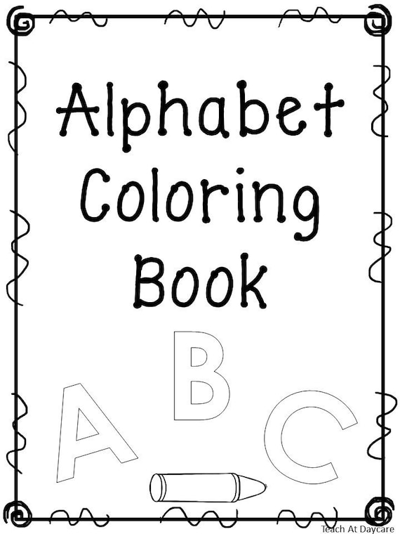 Printable alphabet coloring book worksheets preschool