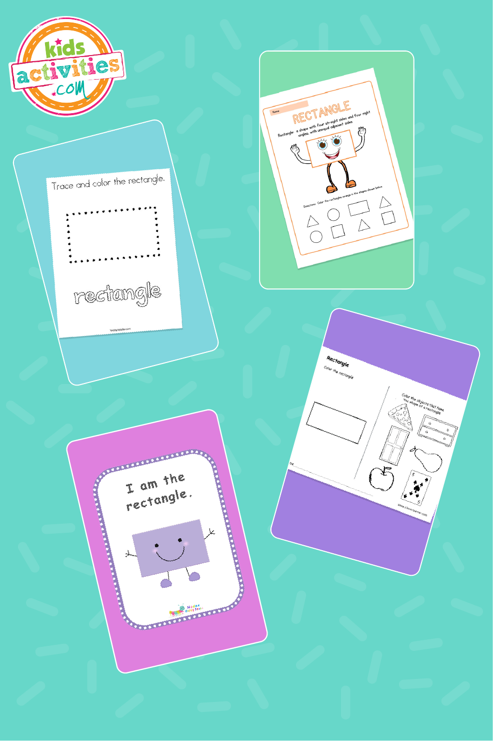 Great rectangle shape activities for preschoolers kids activities blog