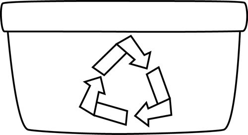 Black and white recycle bin recycling bins clip art templates printable free