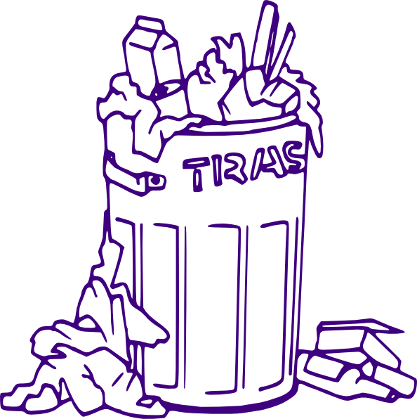 Rubbish bin clip art at