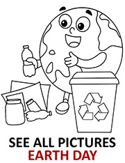 Lets recycle coloring page recycling