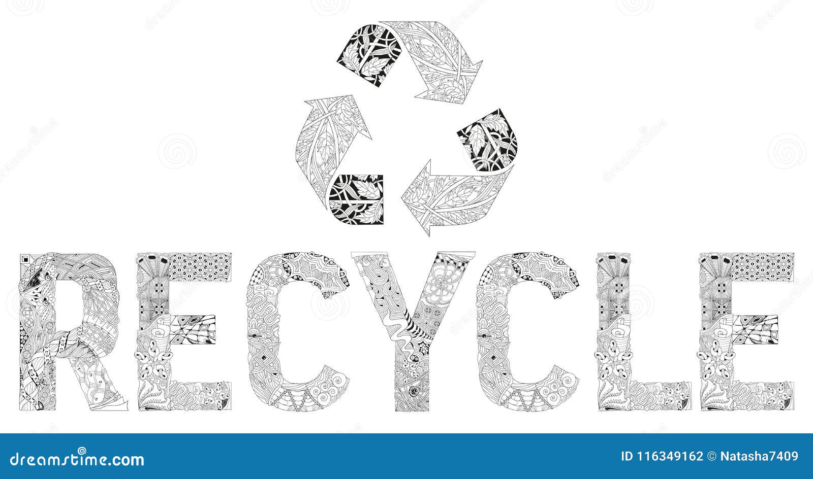 Recycling coloring page stock illustrations â recycling coloring page stock illustrations vectors clipart