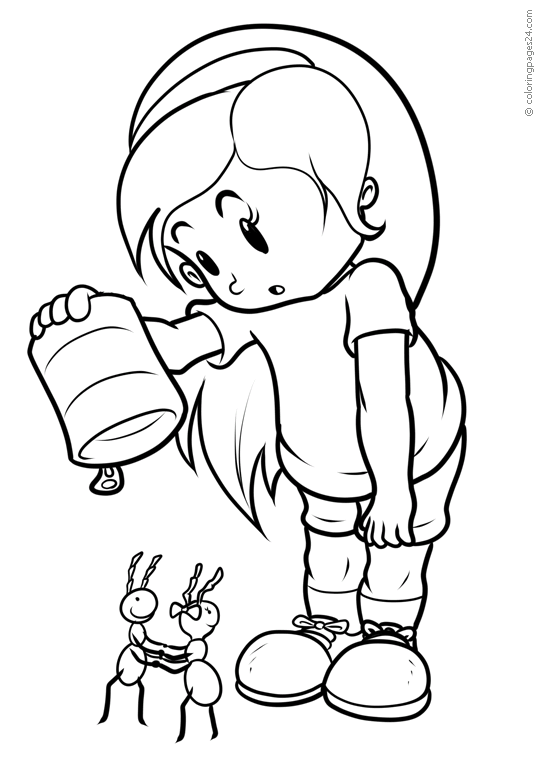 Recycling coloring pages