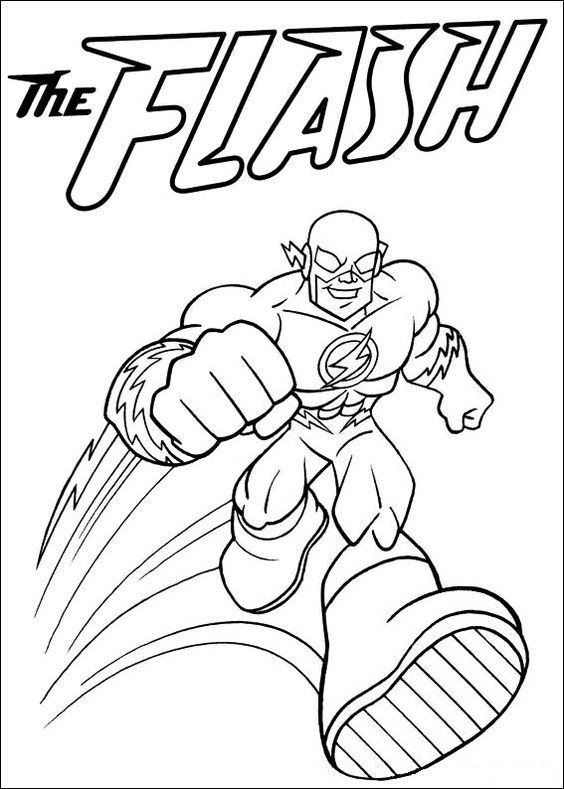 The flash superhero coloring superhero coloring pages coloring pages