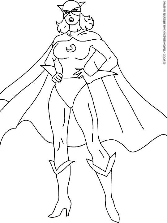 Female superhero blank superhero coloring pages superhero coloring coloring pages for girls