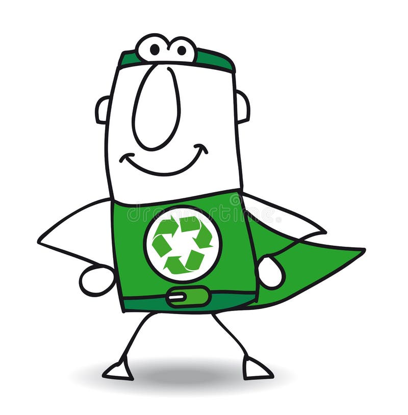 Green recycling superhero stock illustrations â green recycling superhero stock illustrations vectors clipart