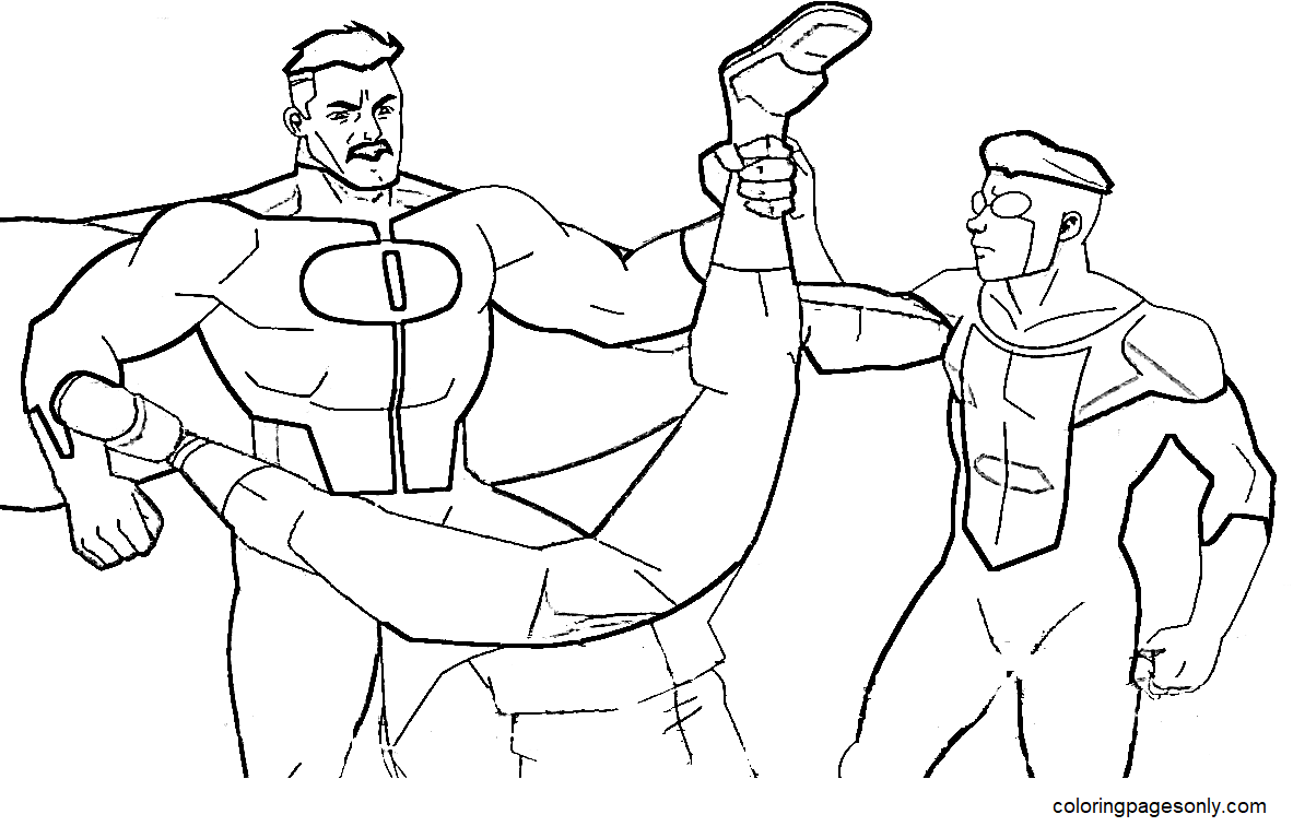 Invincible coloring pages printable for free download