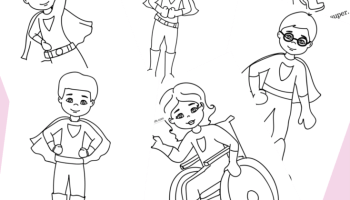 Free printable super hero coloring pages plus design your own super hero paper doll â miniature masterminds