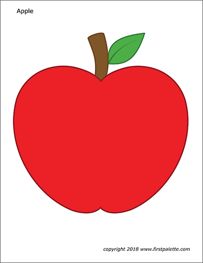 Apples free printable templates coloring pages firstpalette apple picture apple coloring pages apple template