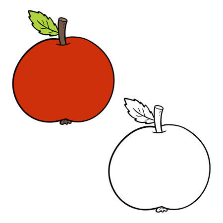 Apple coloring book stock vector illustration and royalty free apple coloring book clipart