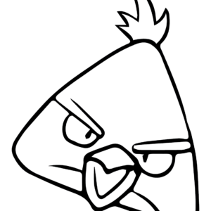 Chuck angry bird coloring pages printable for free download