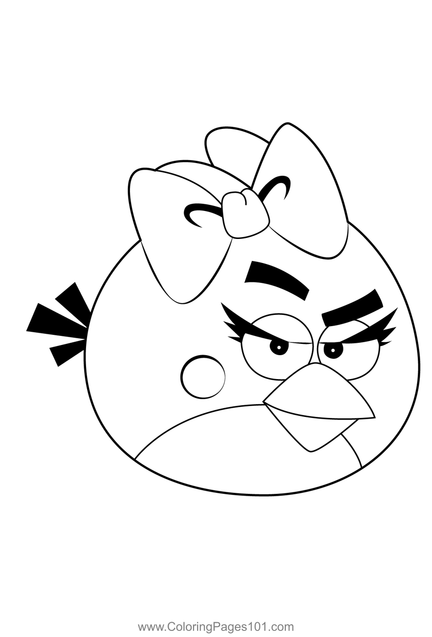 Female red bird coloring page in bird coloring pages coloring pages red birds
