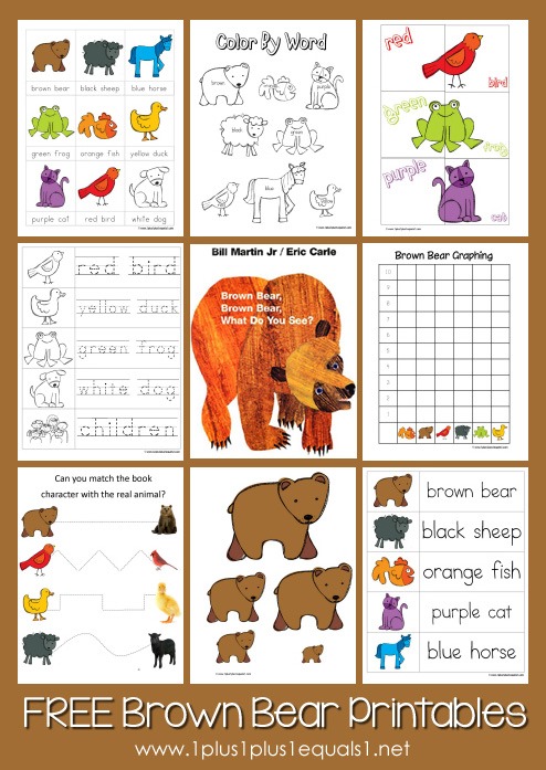 Brown bear brown bear printables updated