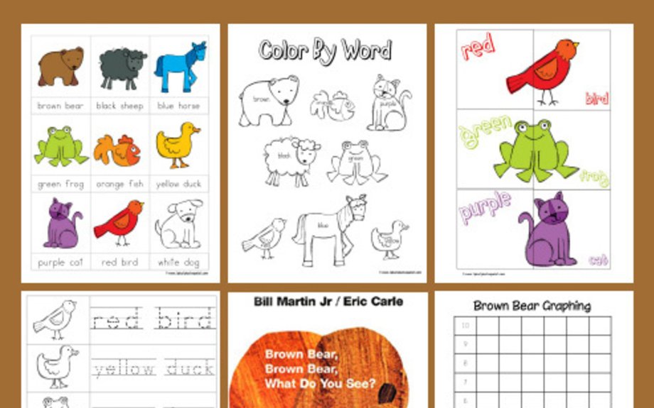 Brown bear dot fun printables