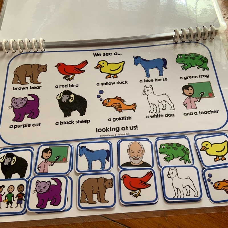 Ready stock brown bear brown bear what do you see quiet book singapore