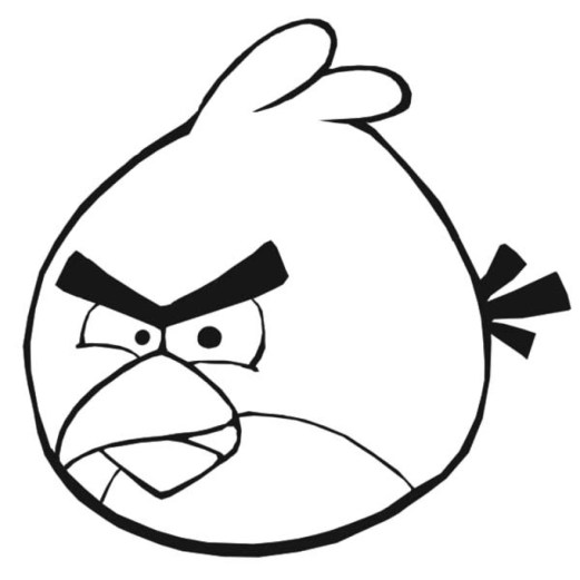 Free printable angry bird coloring pages