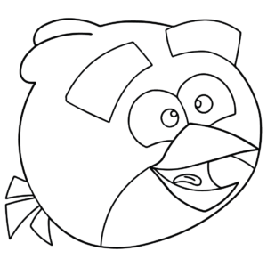 Red angry bird coloring pages printable for free download