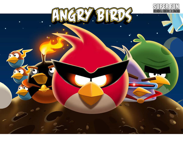 Angry birds coloring pages