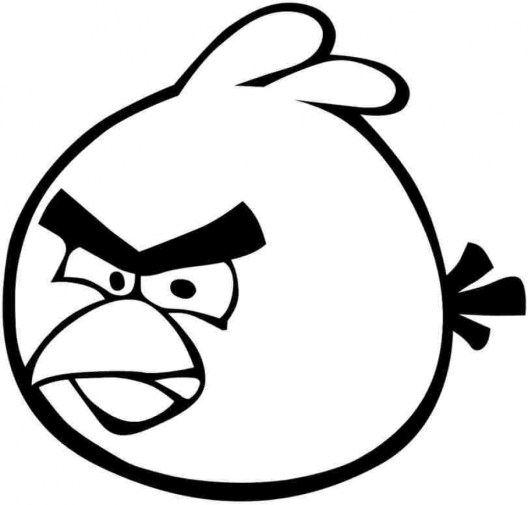 Free printable angry bird coloring pages