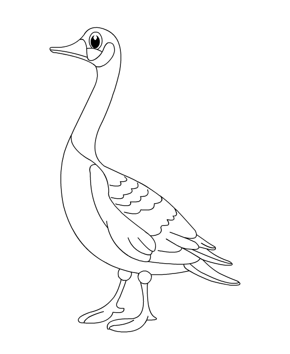 Goose coloring sheet arts and crafts for kids animal masks craft bird coloring pages