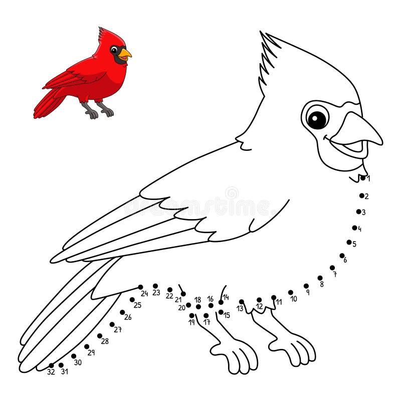 Cardinal coloring page stock illustrations â cardinal coloring page stock illustrations vectors clipart