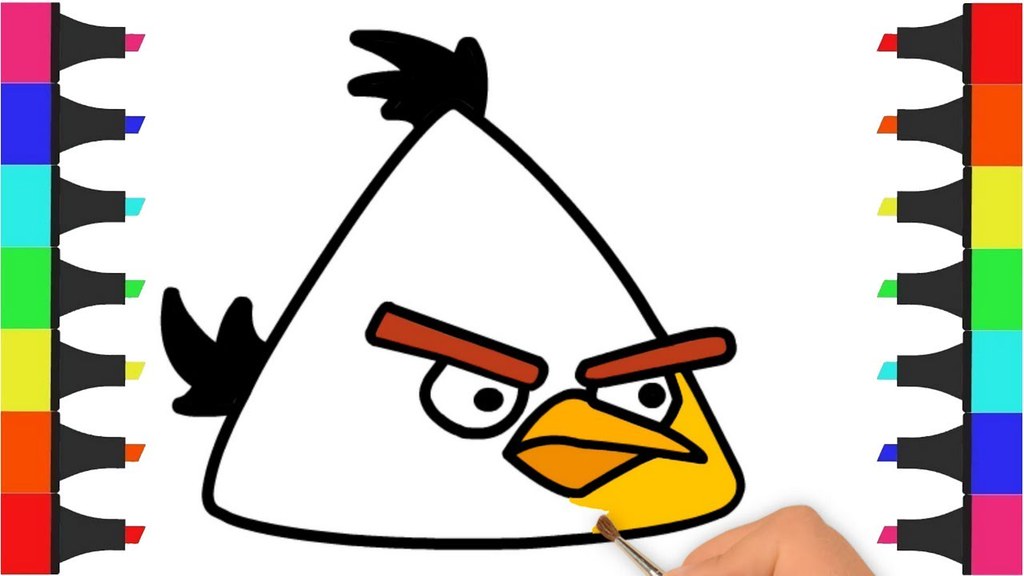 Angry birds coloring pages draw and color angry birds châ