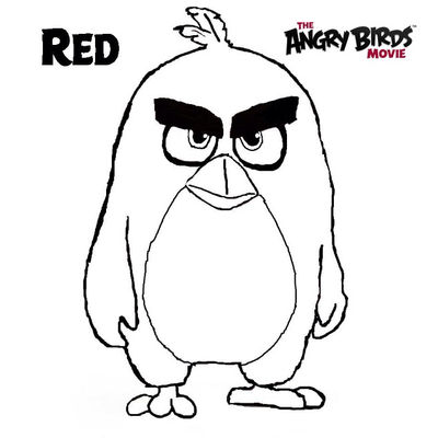 The angry birds movie coloring pages