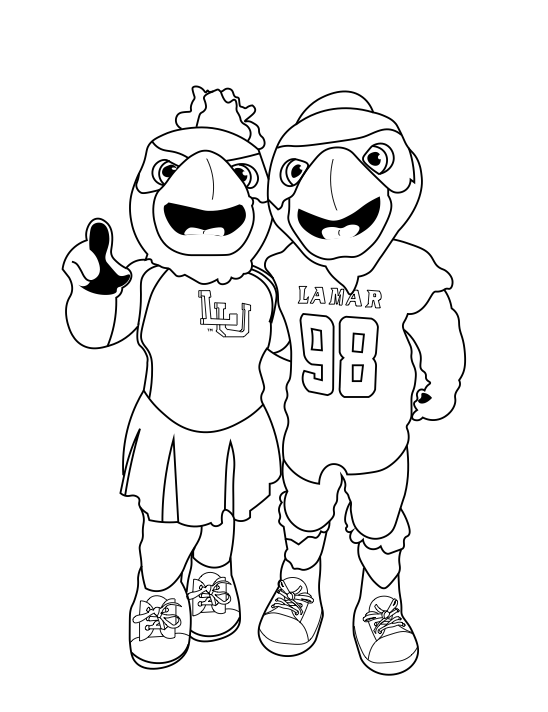 Big red coloring pages