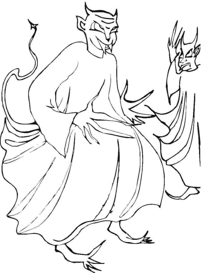Devils demons coloring pages