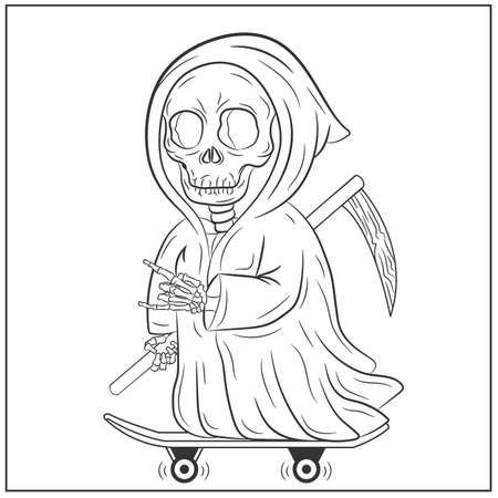 Horror coloring pages stock vector illustration and royalty free horror coloring pages clipart