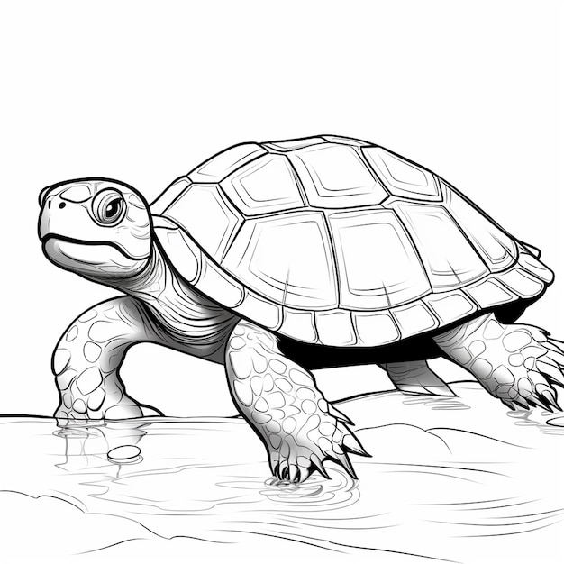Premium ai image redeared slider cute arts hand drawn flat coloring book kawaii line art