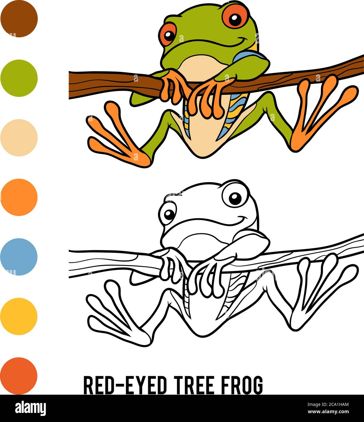 Coloring book for children red