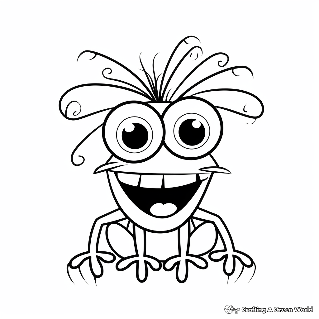 Red eyed tree frog coloring pages