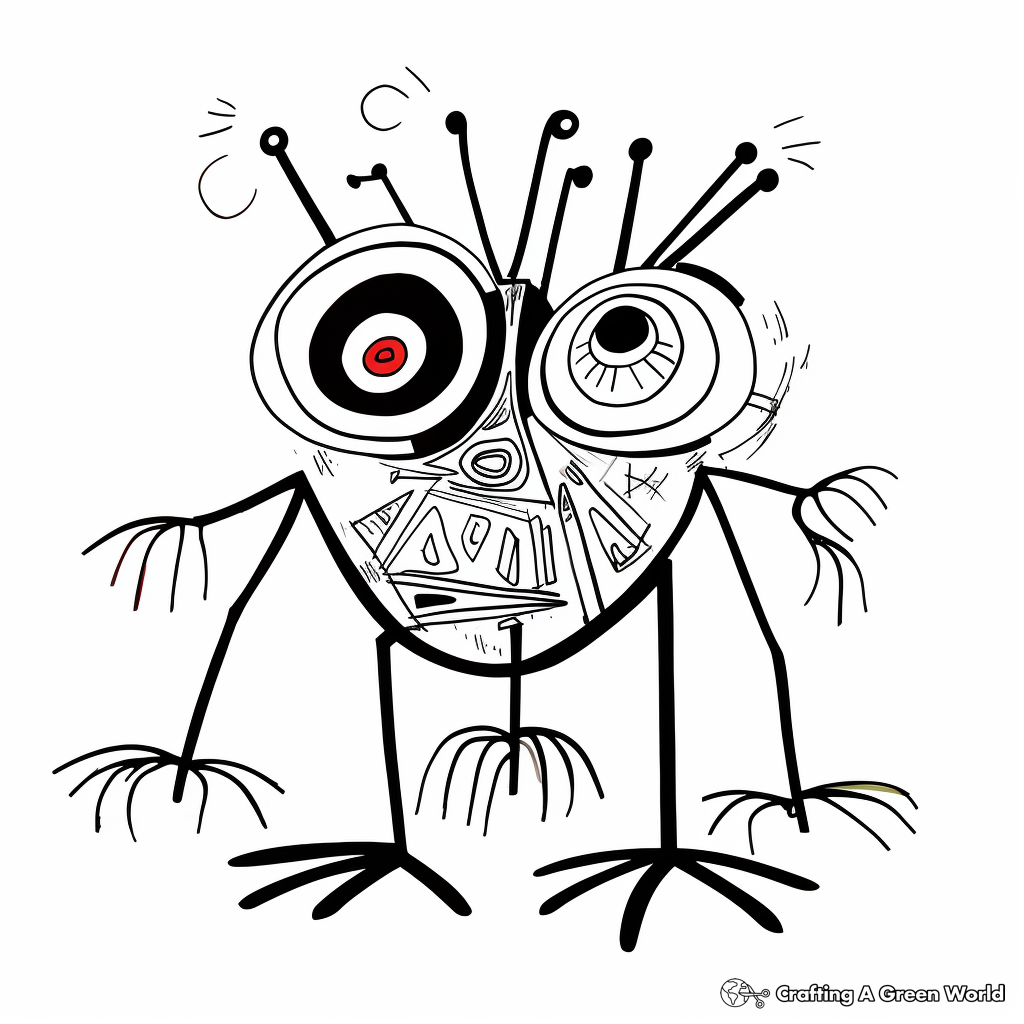 Red eyed tree frog coloring pages
