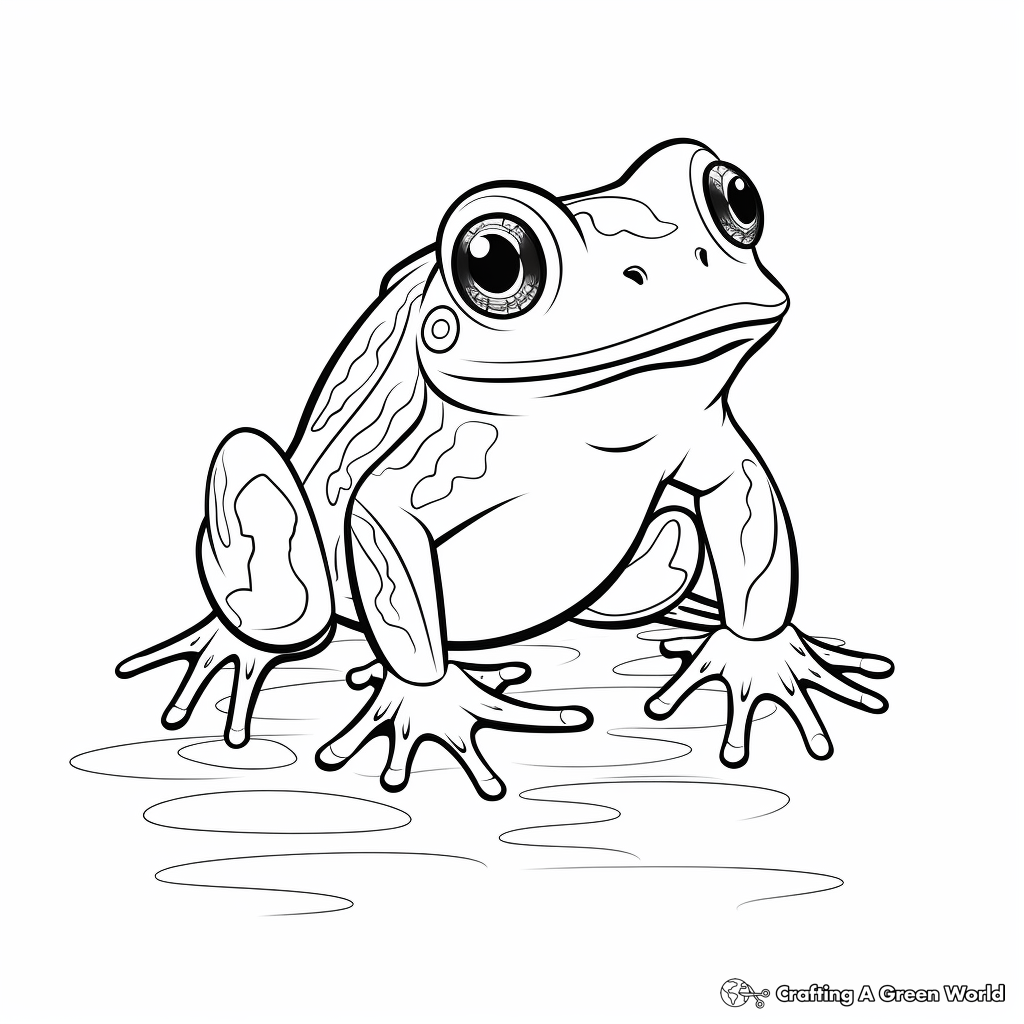 Red eyed tree frog coloring pages