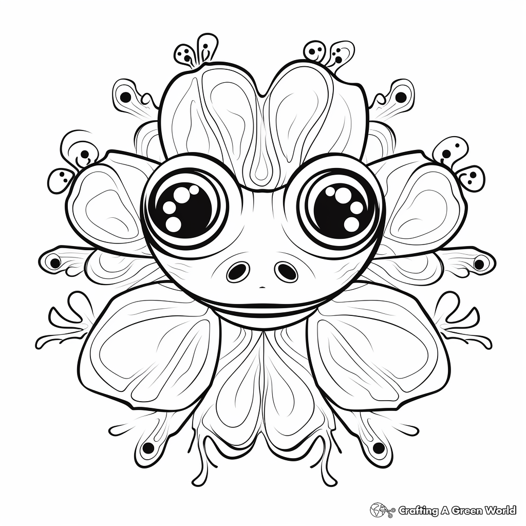Red eyed tree frog coloring pages