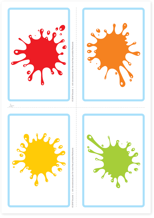 Free colour flashcards for kids