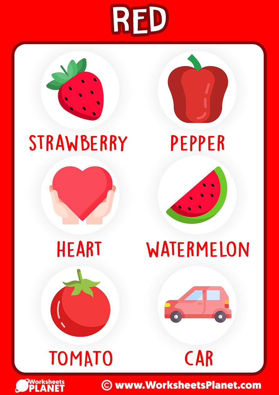 Learning colors flashcards