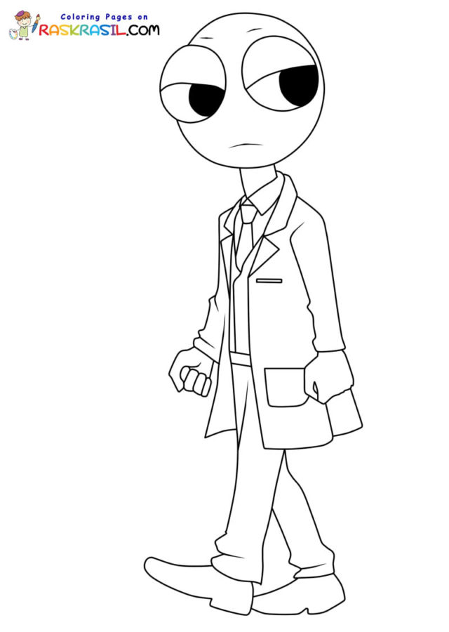 Rainbow friends coloring pages