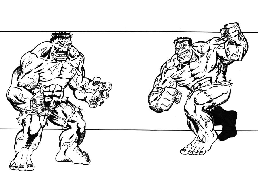 Dsc red hulk vs hulk victomon by victomon on