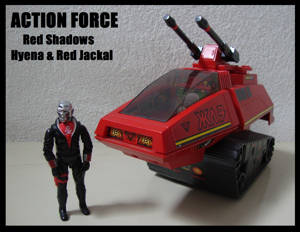 Action force red shadows hyena red jackal hugo villaseãor
