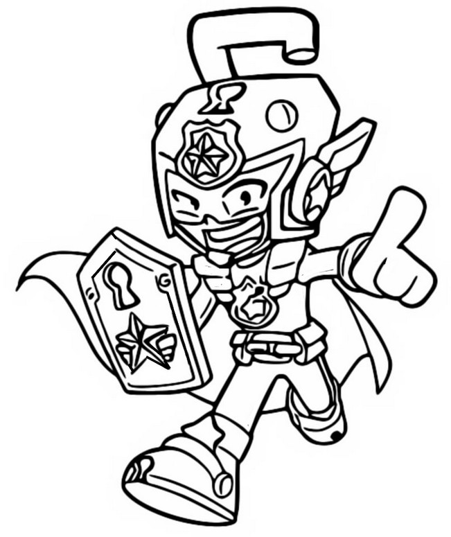 Coloring pages superthings
