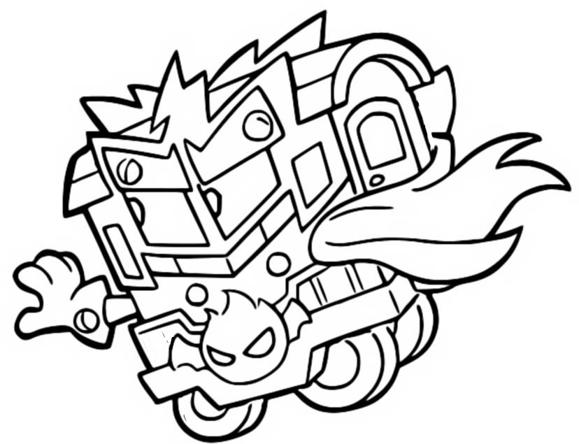 Coloring pages superthings