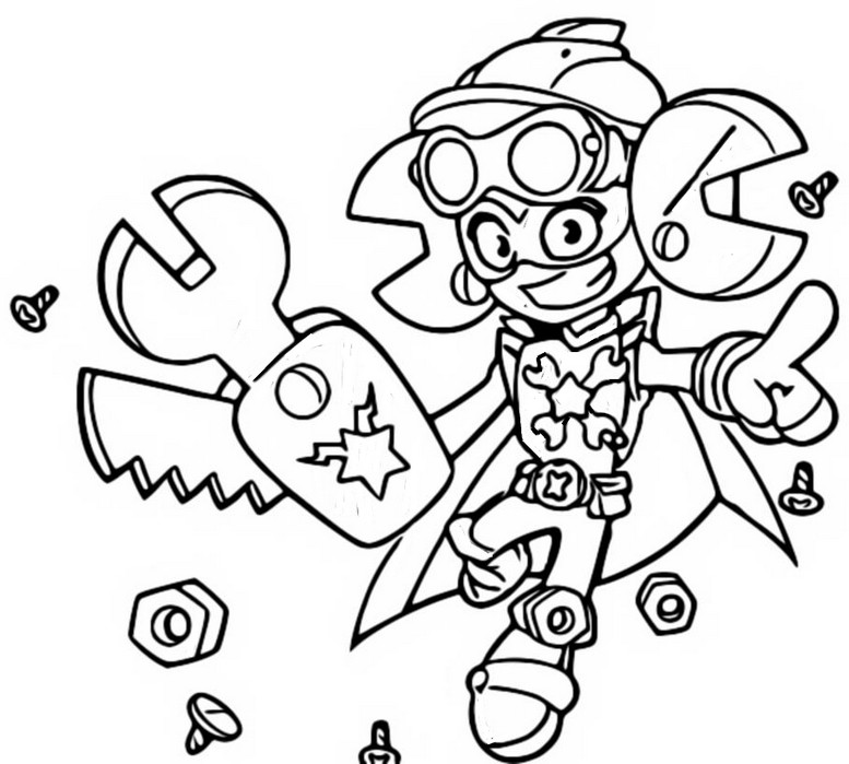 Coloring pages superthings