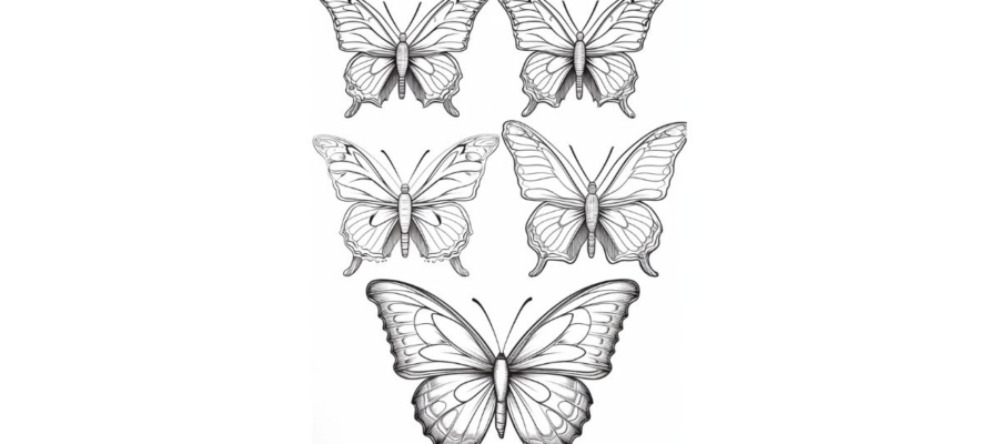 Butterfly coloring pages