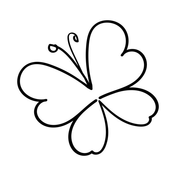Cartoon of a monarch butterfly tattoo stock illustrations royalty