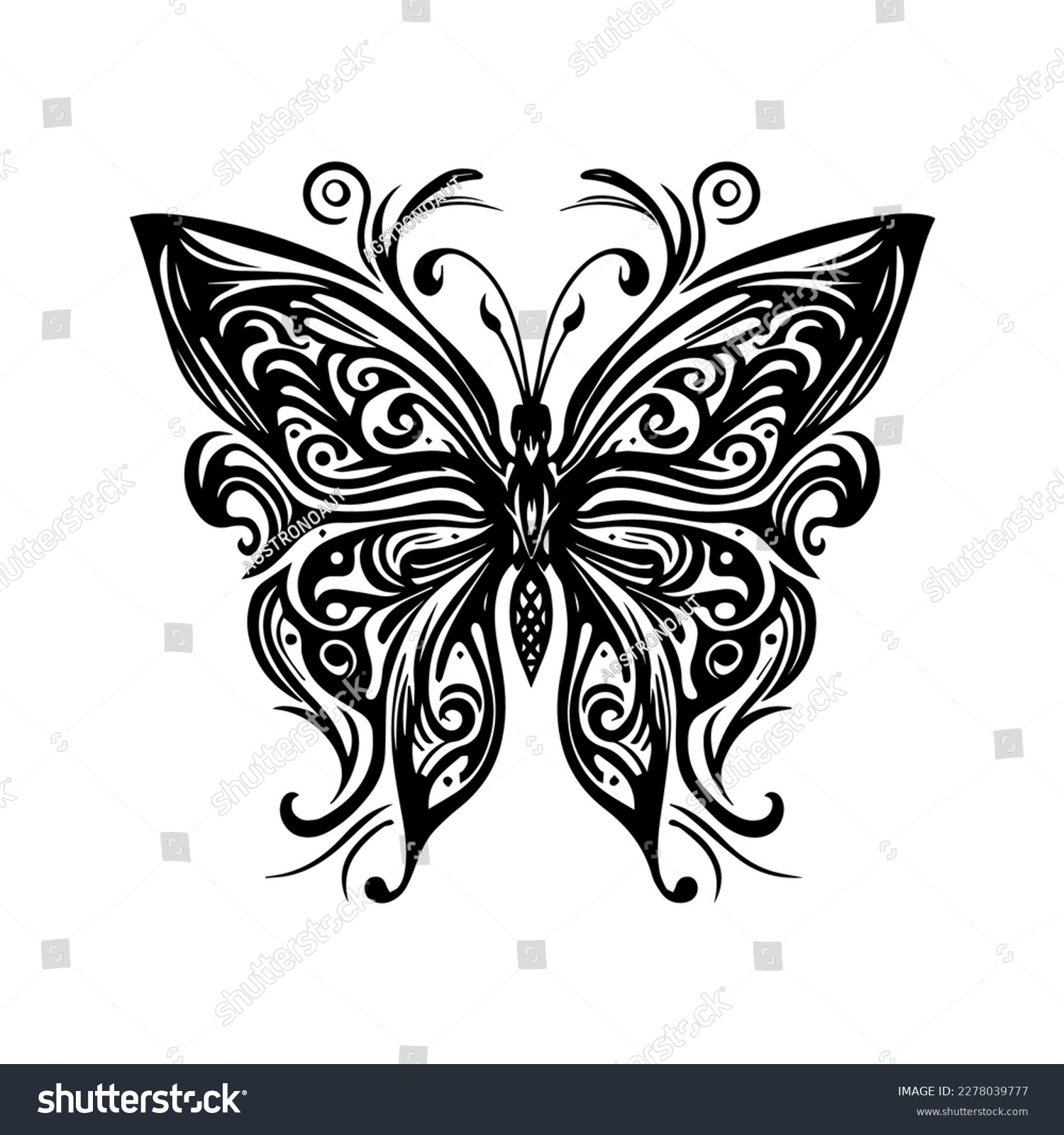 Butterfly tattoo designs royalty